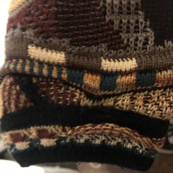 Chunky boho oversized ENRICO UOMO Italy sweater🔥retro - Picture 4 of 9